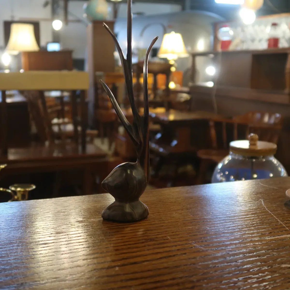 アンティーク ウッドオブジェ ココヤシ