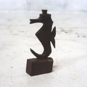 アンティーク ウッドオブジェ タツノオトシゴ