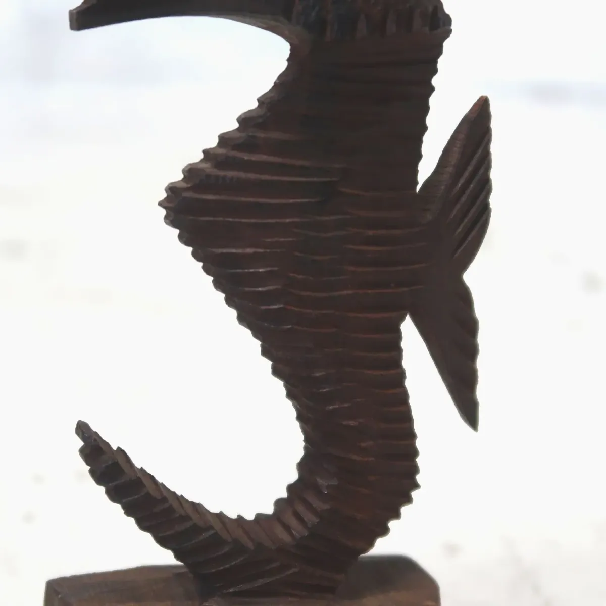 アンティーク ウッドオブジェ タツノオトシゴ