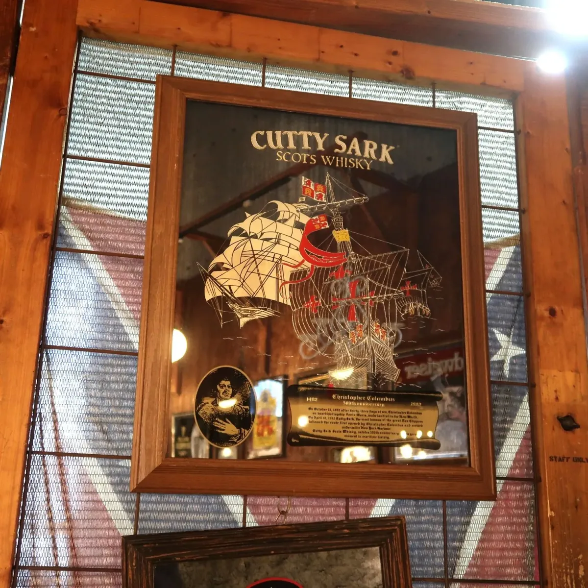 CUTTY SARK ビンテージ パブミラー