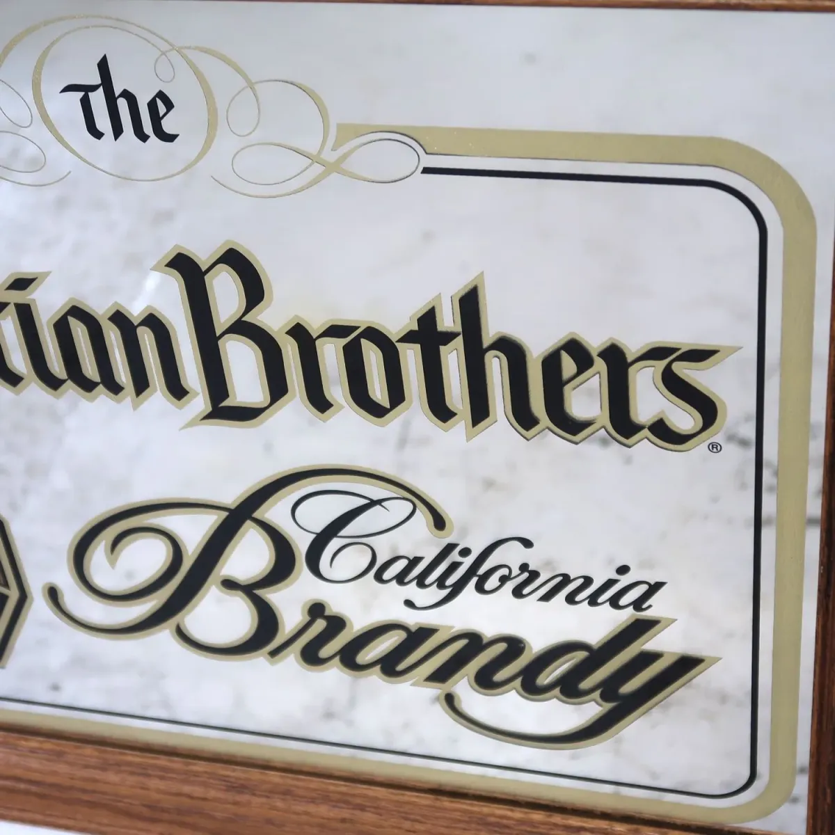 Christian Brothers ビンテージ パブミラー