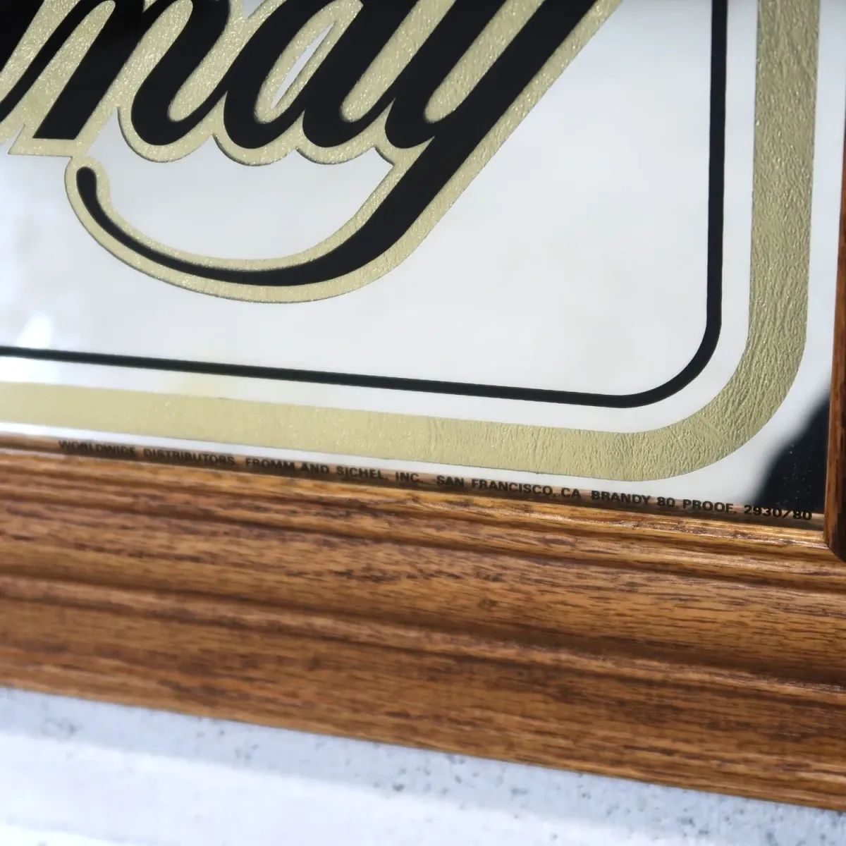 Christian Brothers ビンテージ パブミラー