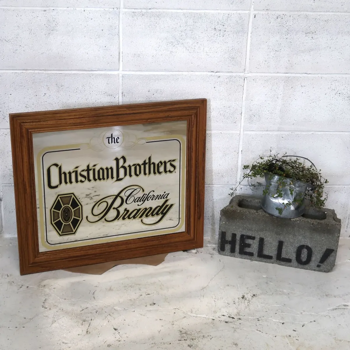 Christian Brothers ビンテージ パブミラー