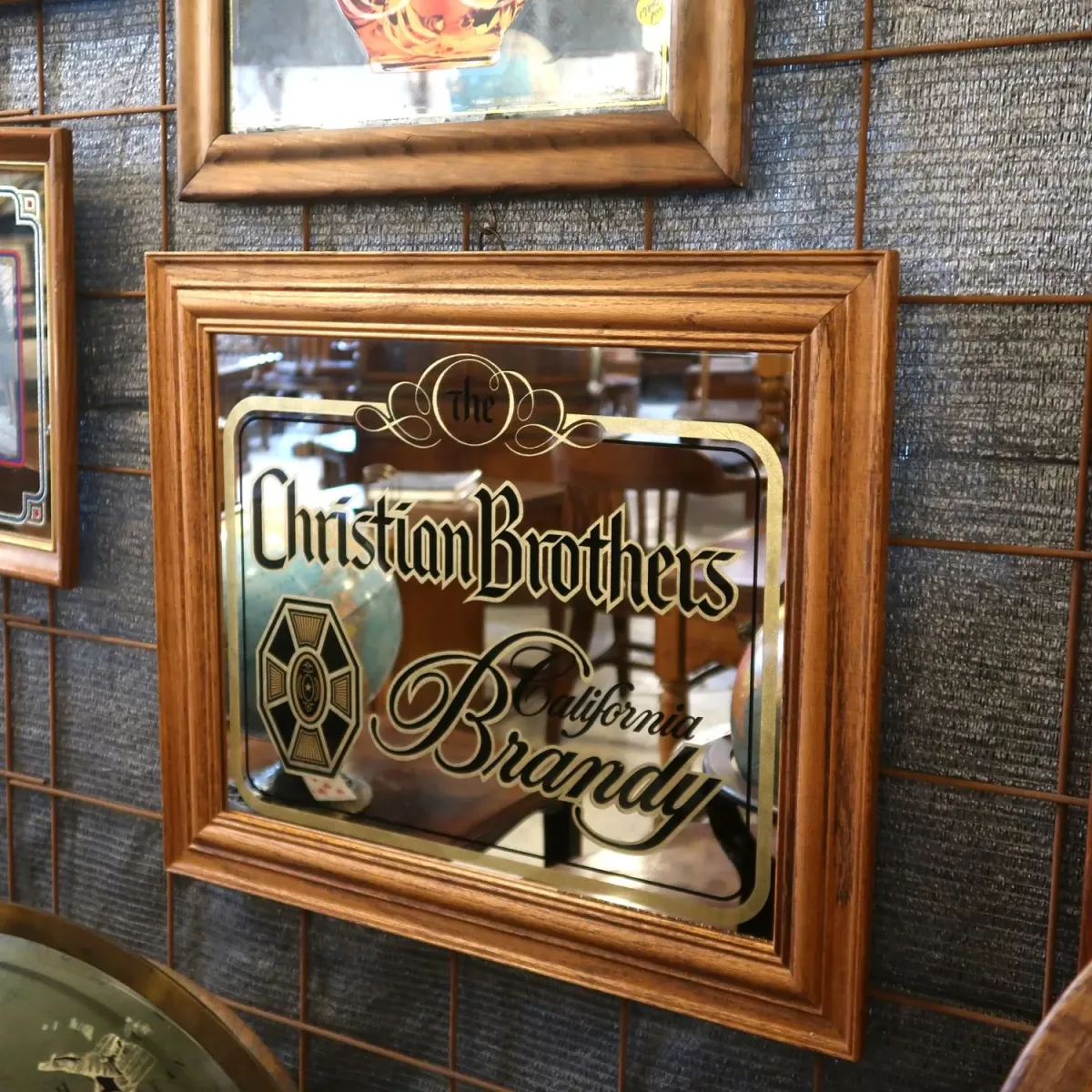 Christian Brothers ビンテージ パブミラー