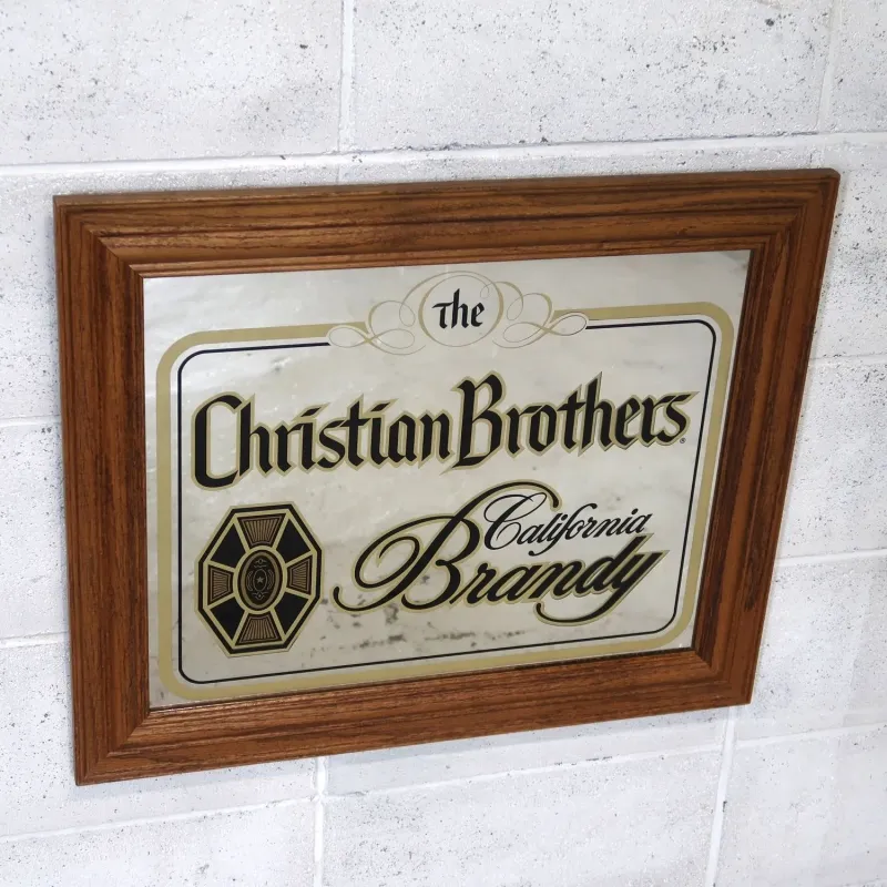 Christian Brothers ビンテージ パブミラー