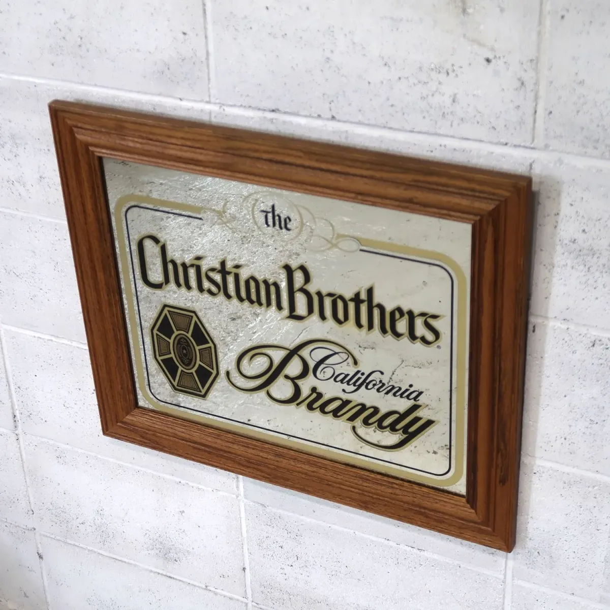 Christian Brothers ビンテージ パブミラー