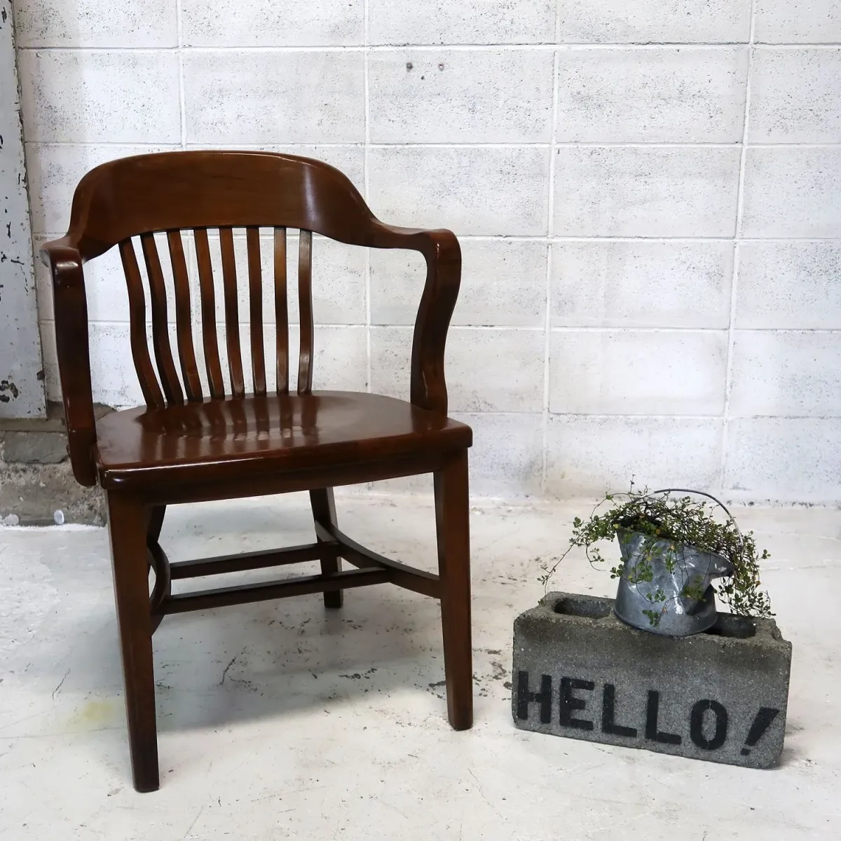 アンティーク ウッド アームチェア