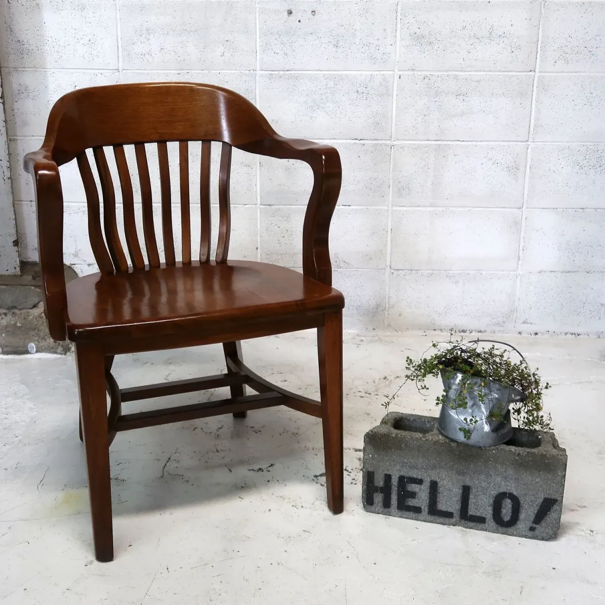 アンティーク ウッド アームチェア