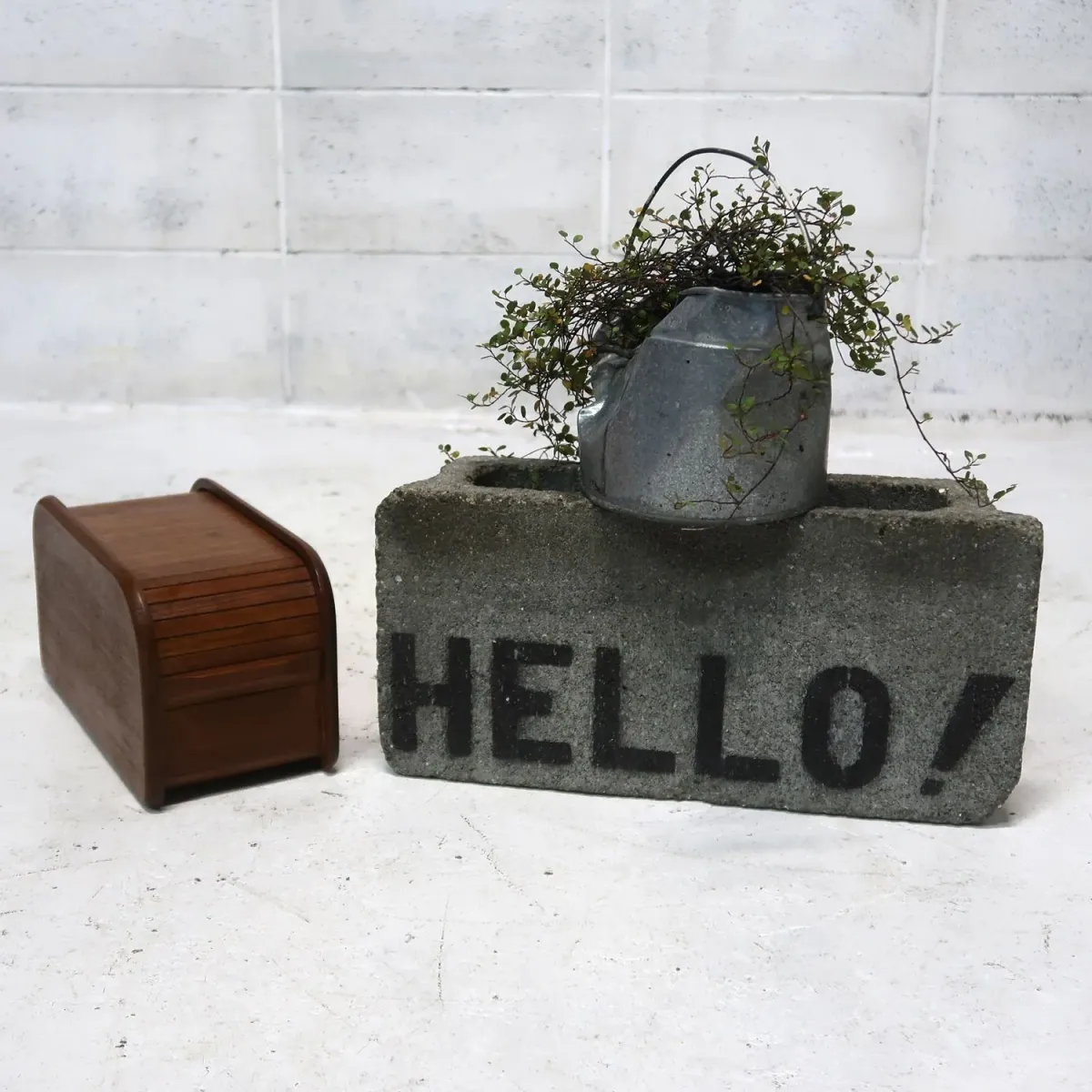 ビンテージ ロールトップ ウッドボックス