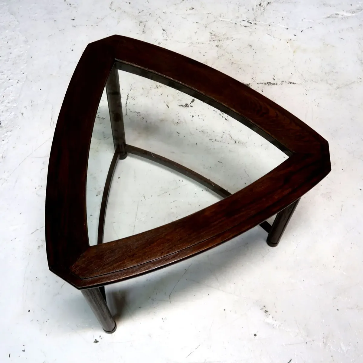 HERITAGE アンティーク ネストテーブル ガラストップ