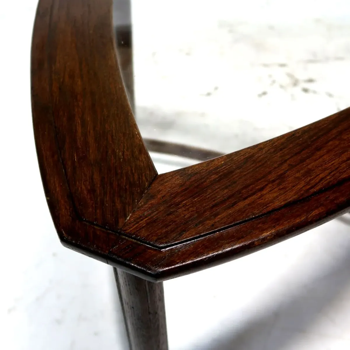 HERITAGE アンティーク ネストテーブル ガラストップ