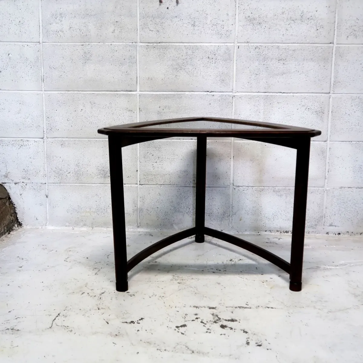 HERITAGE アンティーク ネストテーブル ガラストップ