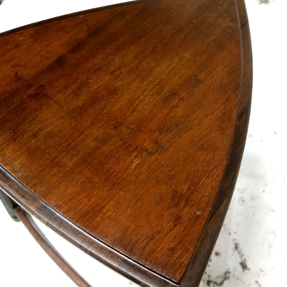 HERITAGE アンティーク ネストテーブル ガラストップ