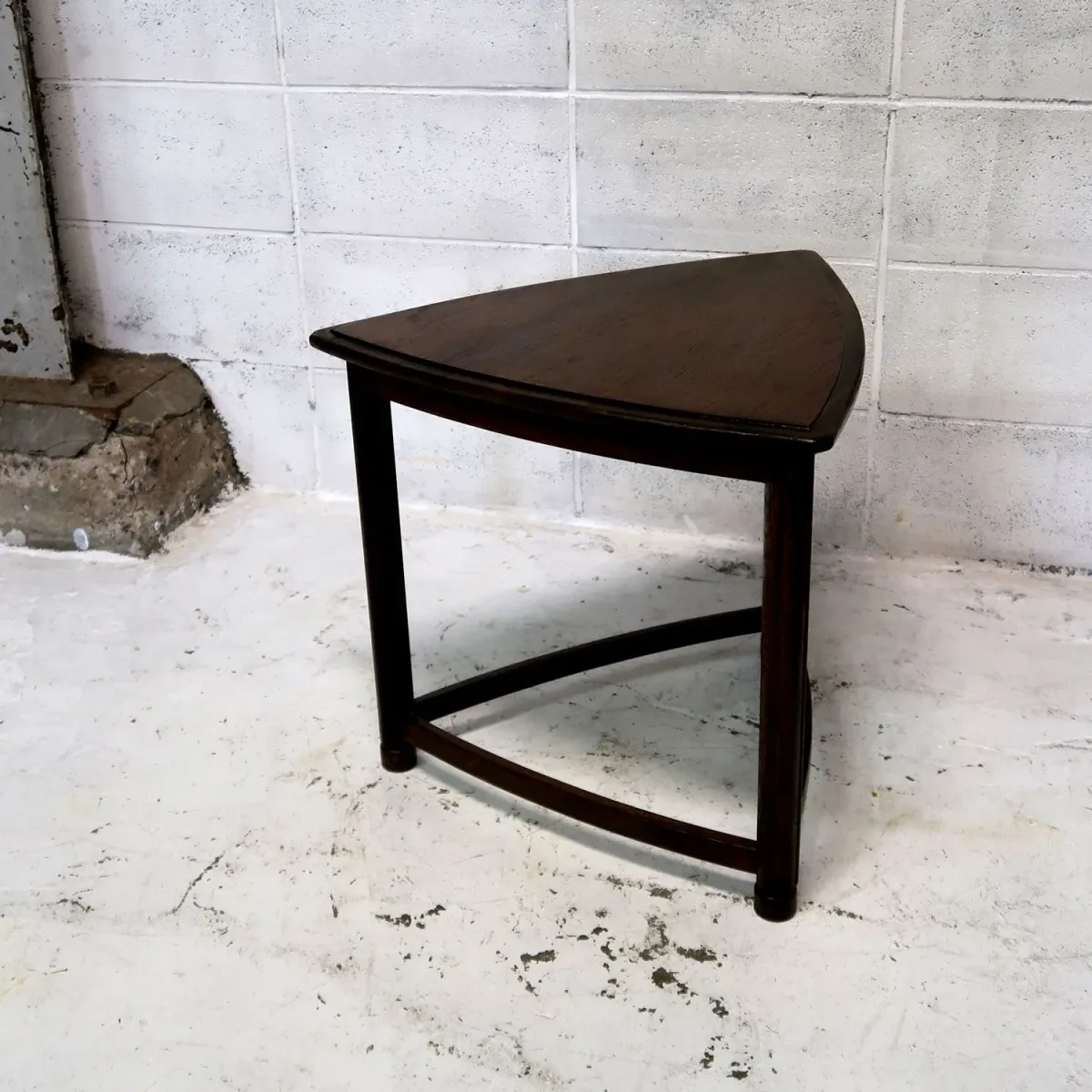 HERITAGE アンティーク ネストテーブル ガラストップ