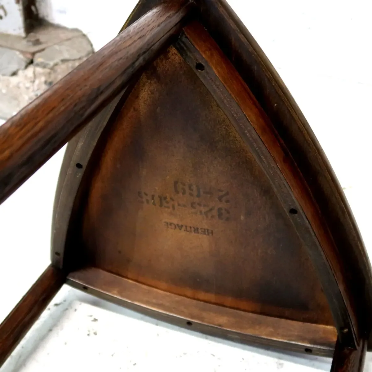 HERITAGE アンティーク ネストテーブル ガラストップ