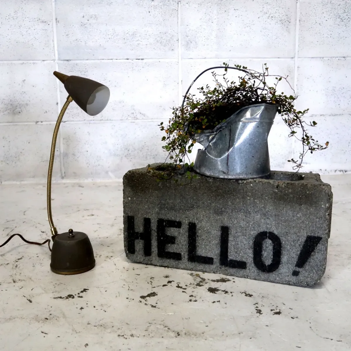 EAGLE ビンテージ ポータブル デスクランプ グースネック