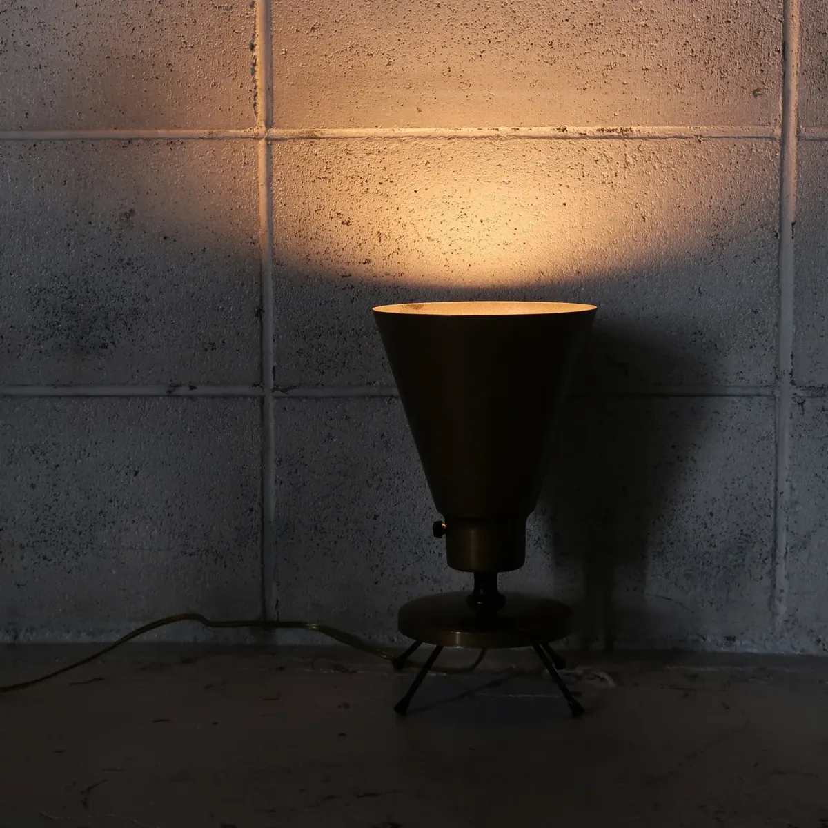 50's ミッドセンチュリー テーブルランプ アッパーランプ