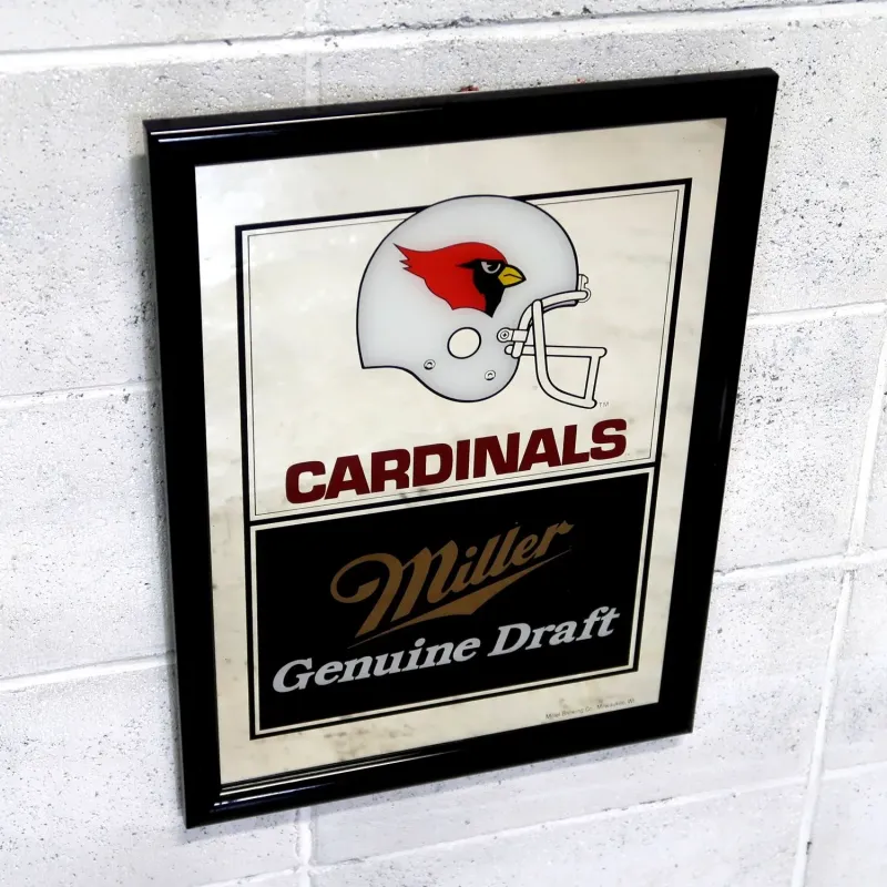 Arizona Cardinals×Miller Beer ビンテージ パブミラー