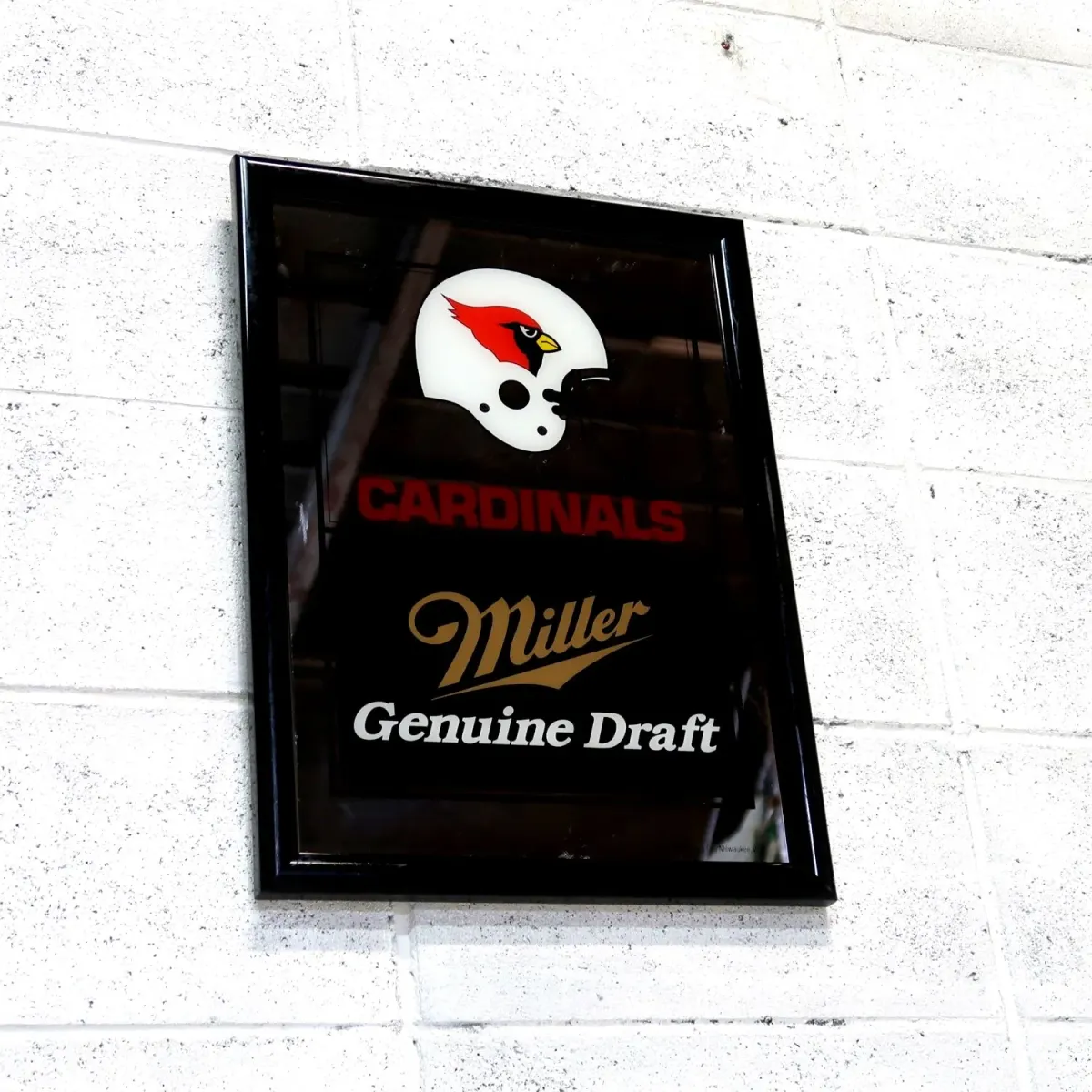 Arizona Cardinals×Miller Beer ビンテージ パブミラー