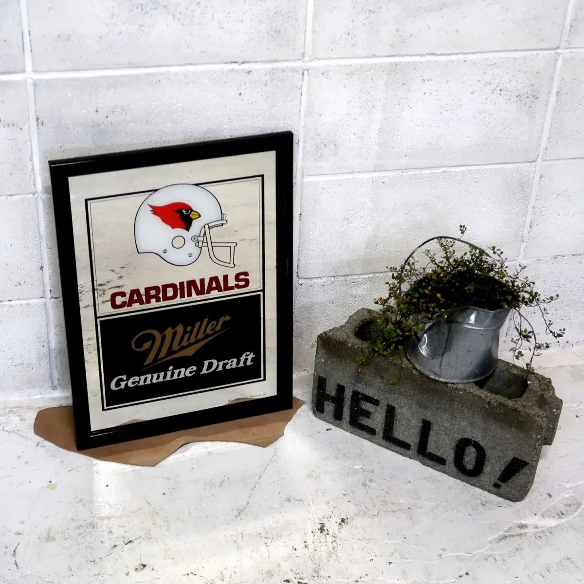 Arizona Cardinals×Miller Beer ビンテージ パブミラー