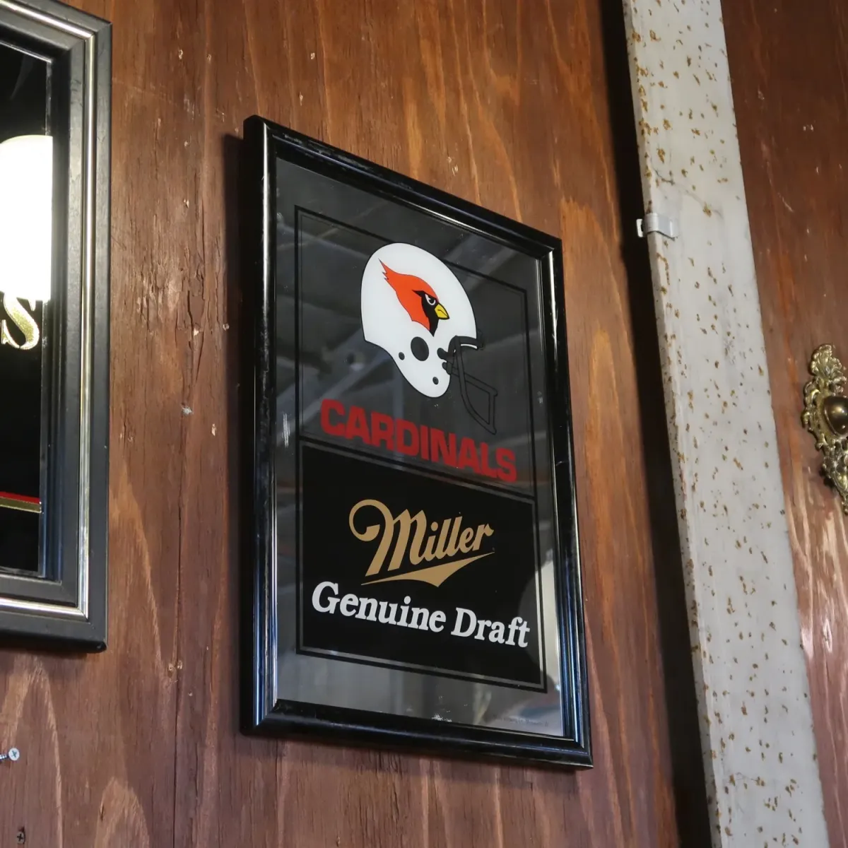 Arizona Cardinals×Miller Beer ビンテージ パブミラー