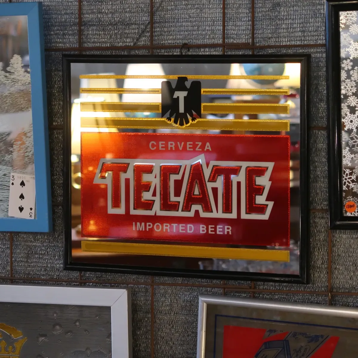 TECATE ビンテージ パブミラー