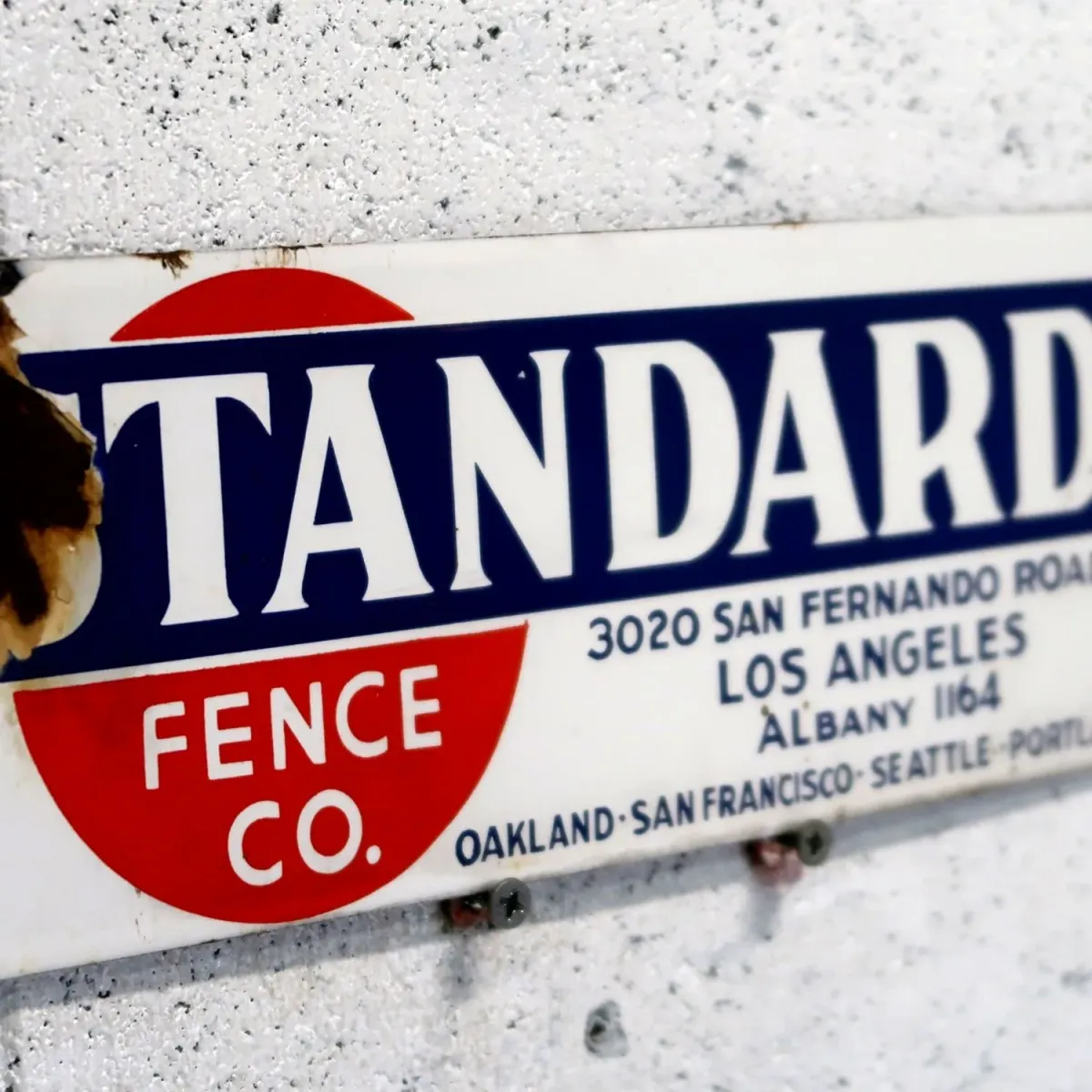 STANDARD FENCE CO. ビンテージ ホーローサイン