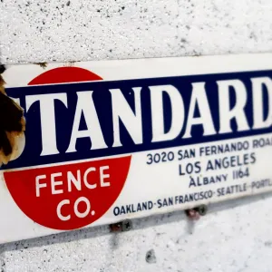 STANDARD FENCE CO. ビンテージ ホーローサイン