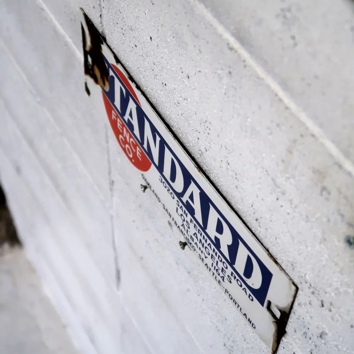 STANDARD FENCE CO. ビンテージ ホーローサイン