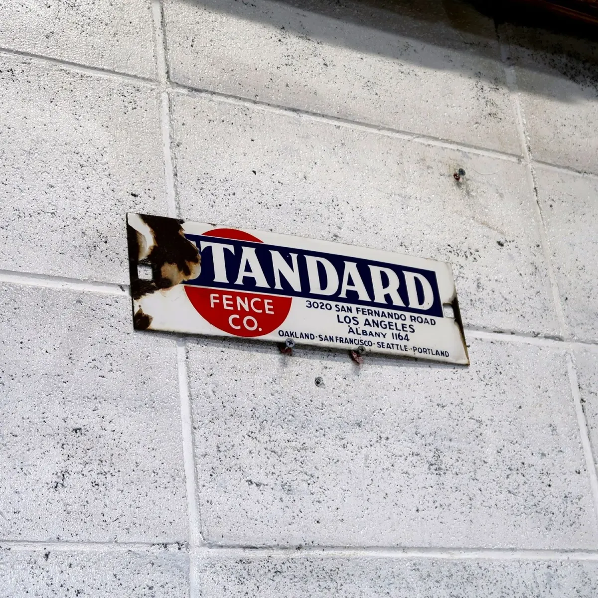 STANDARD FENCE CO. ビンテージ ホーローサイン