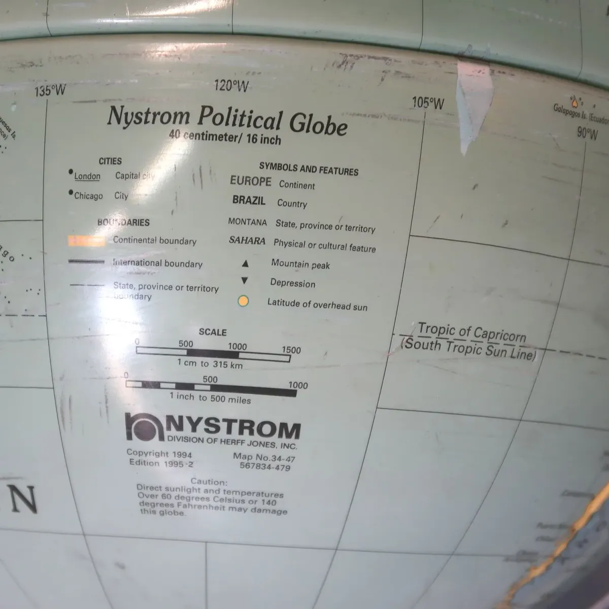 Nystrom 地球儀 2way