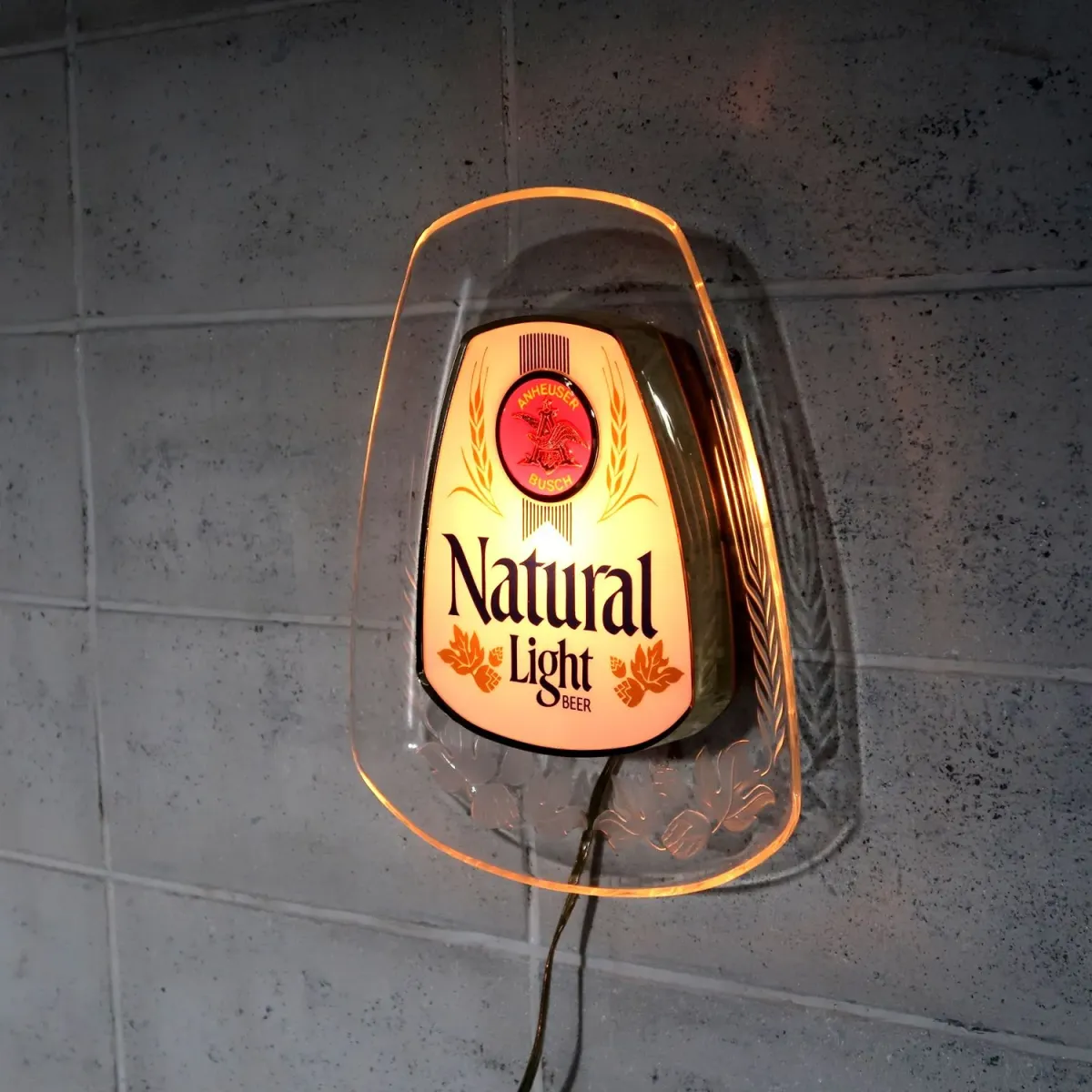 Natural Light ビンテージ ライトサイン デッドストック