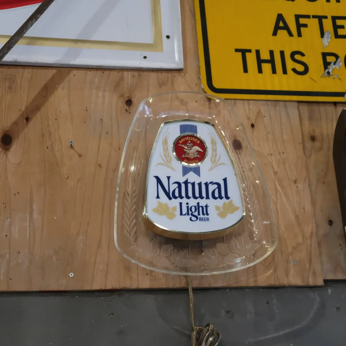 Natural Light ビンテージ ライトサイン デッドストック