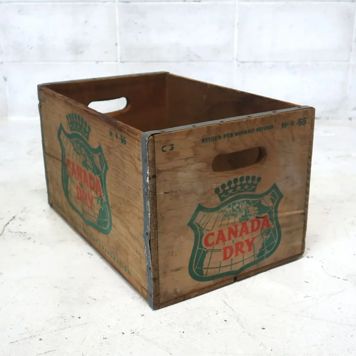 CANADA DRY ビンテージ ウッドボックス