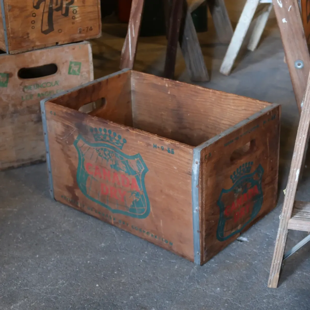 CANADA DRY ビンテージ ウッドボックス