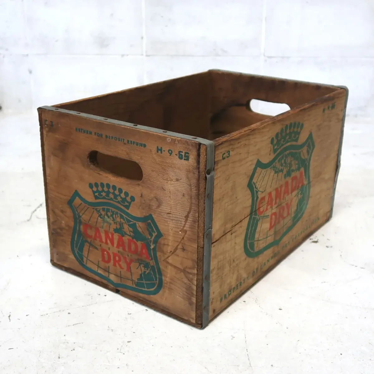 CANADA DRY ビンテージ ウッドボックス
