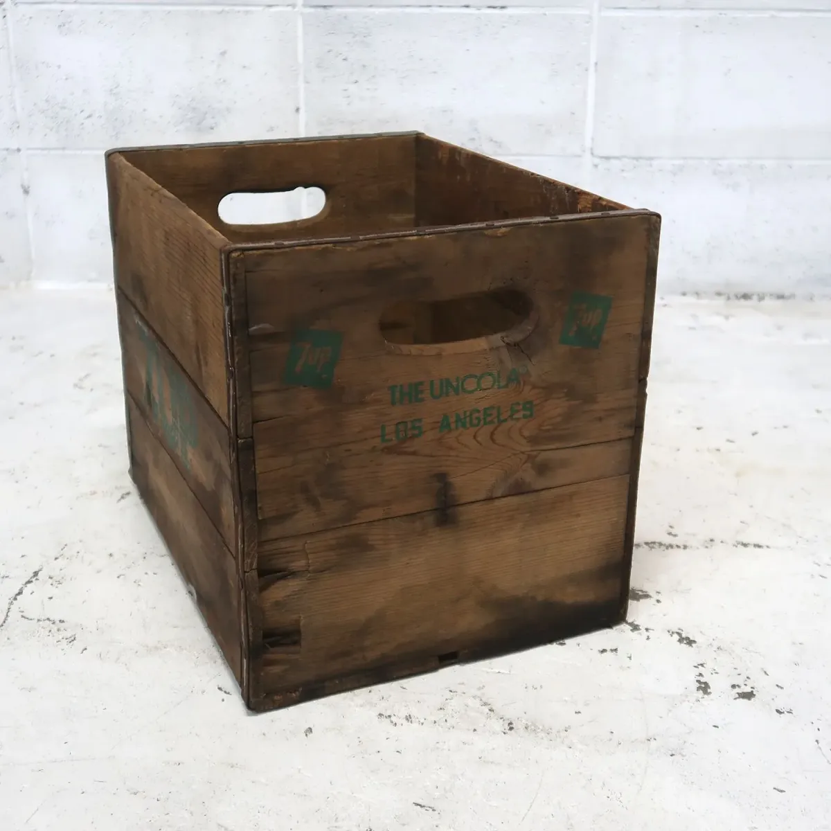 7up ビンテージ ウッドボックス