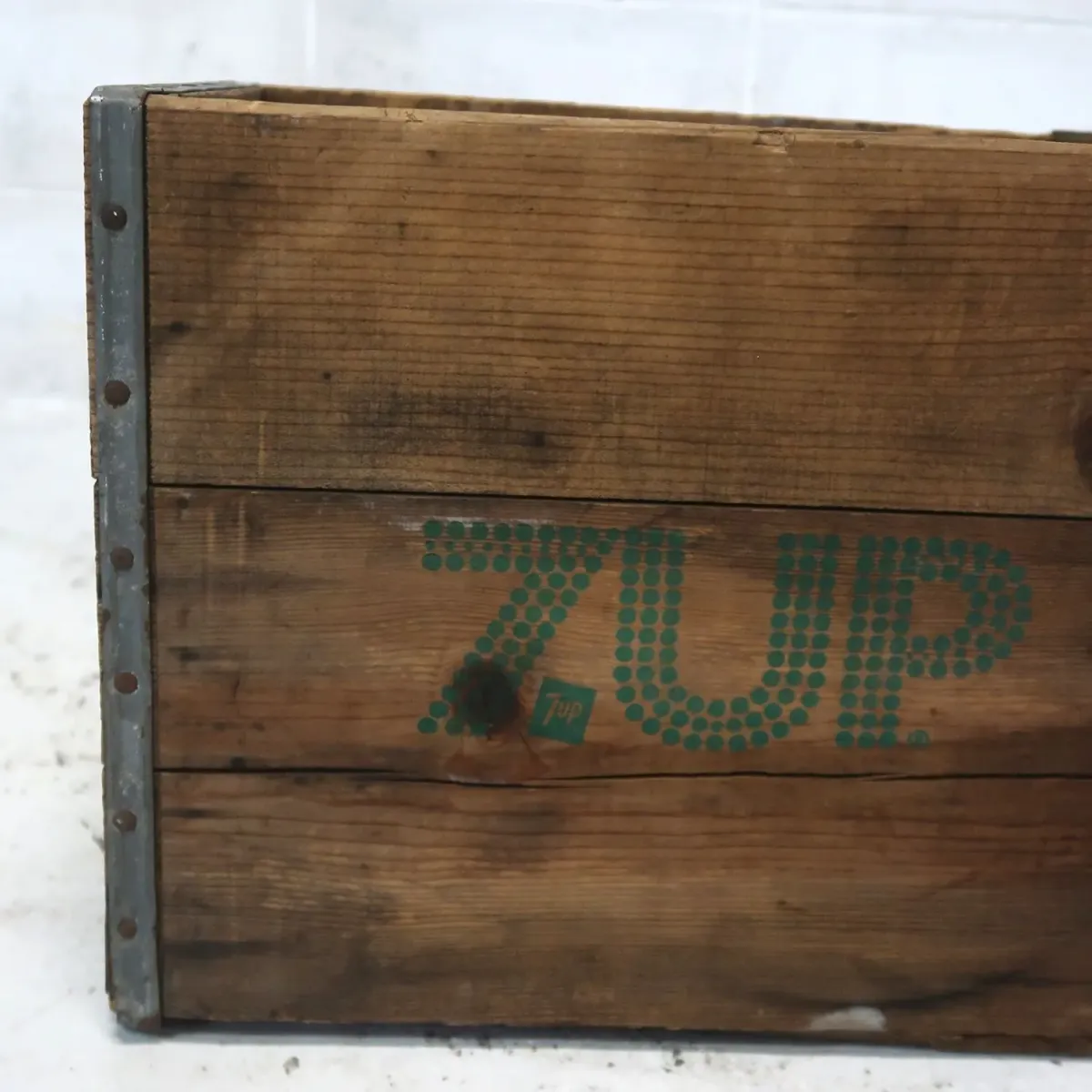 7up ビンテージ ウッドボックス