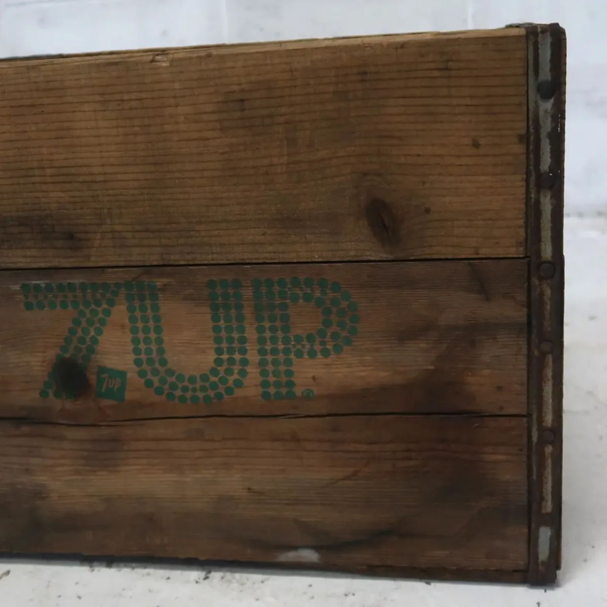 7up ビンテージ ウッドボックス
