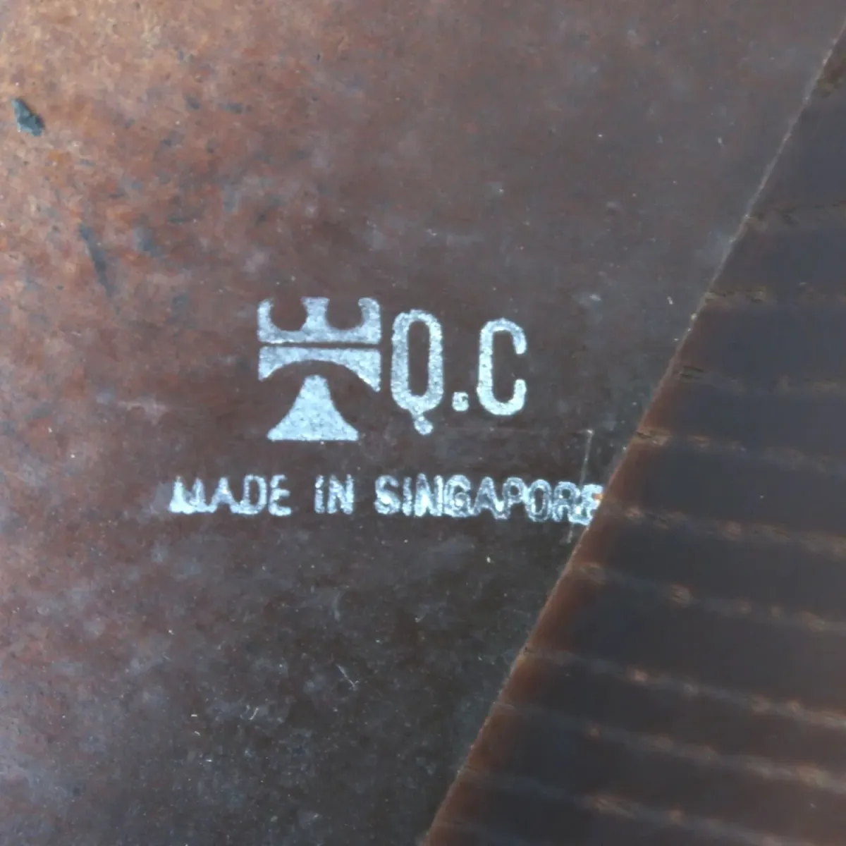 アンティーク ガラストップ サイドテーブル 六角形