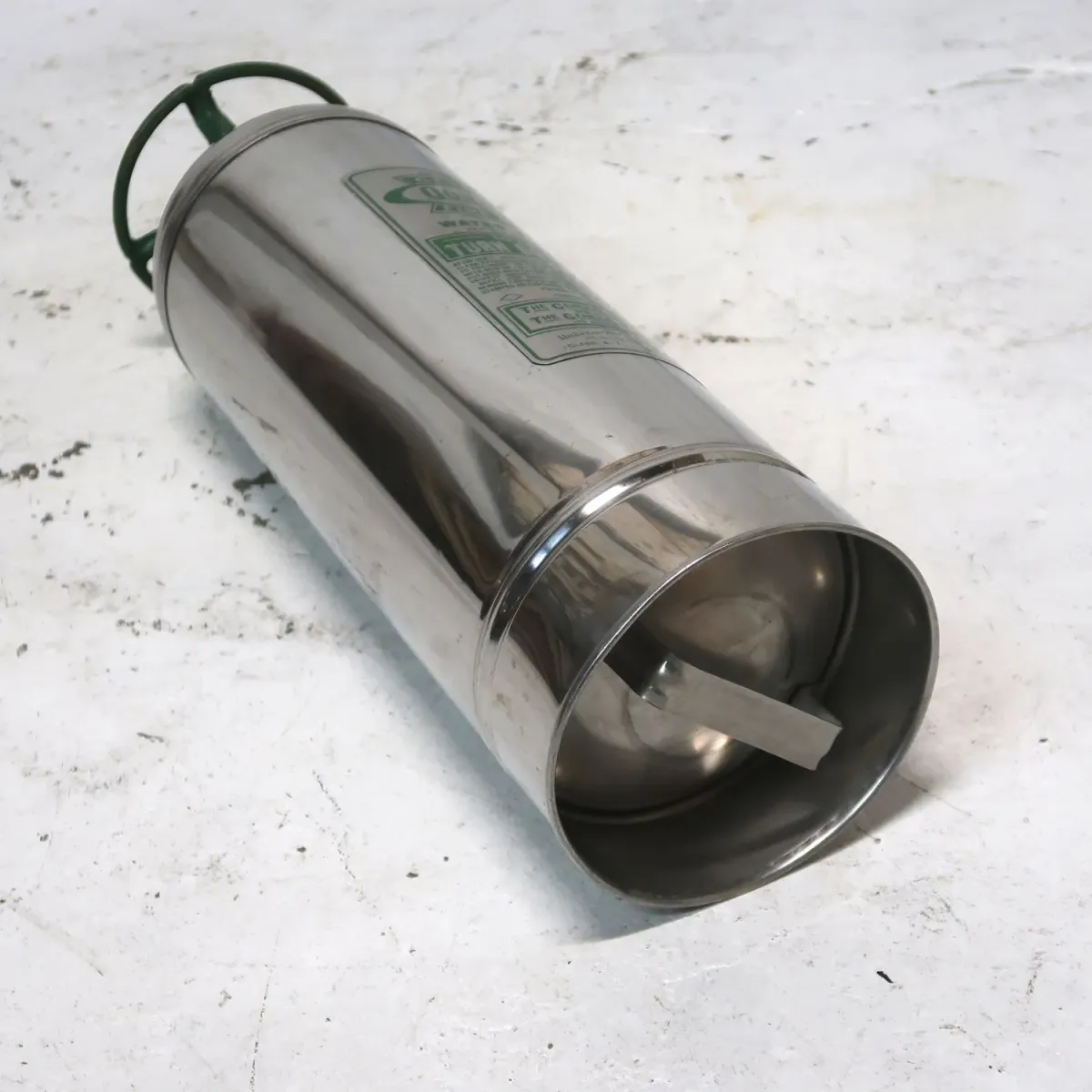 ビンテージ 消火器 クロムメッキ