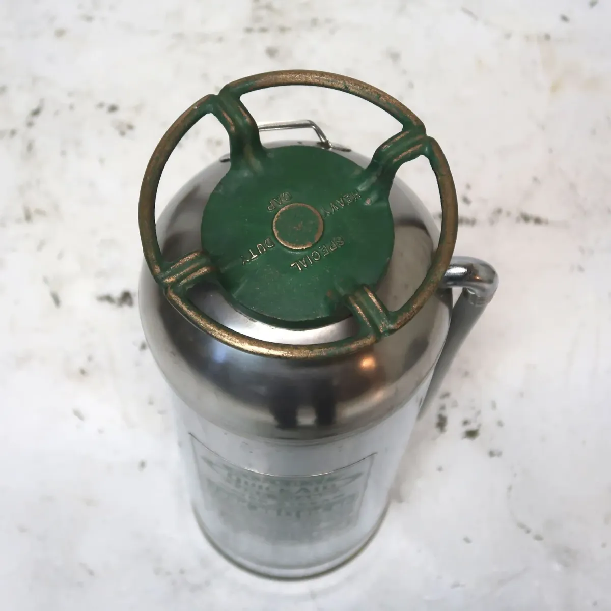 ビンテージ 消火器 クロムメッキ