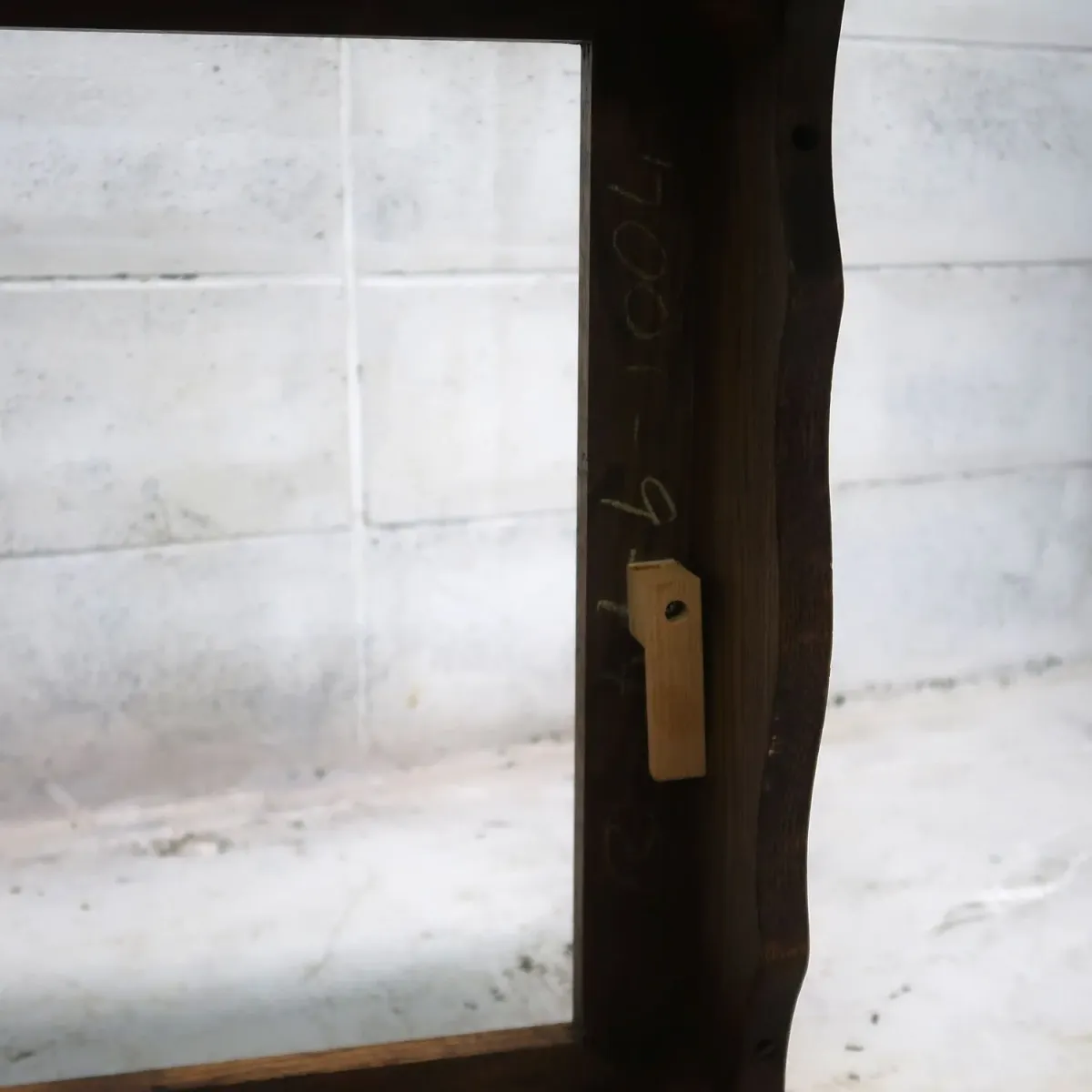 アンティーク ガラストップ サイドテーブル