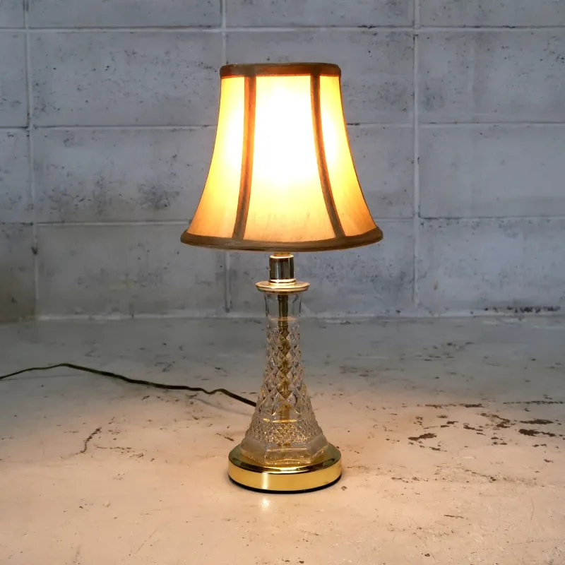 アンティーク ガラスベース テーブルランプ