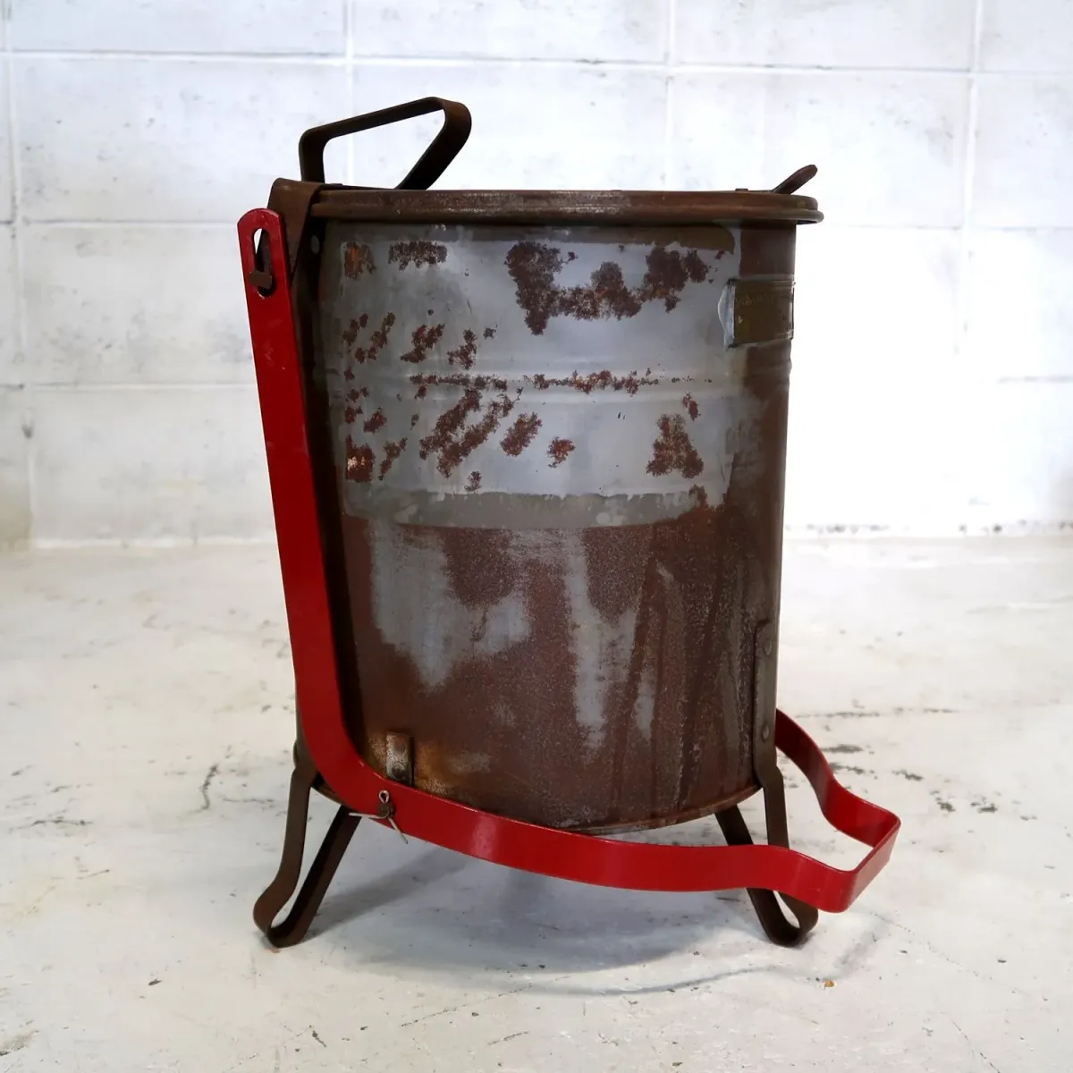 ビンテージ メタルゴミ箱