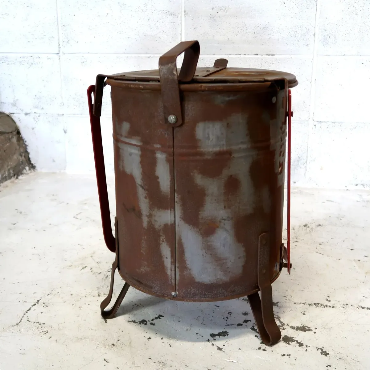 ビンテージ メタルゴミ箱