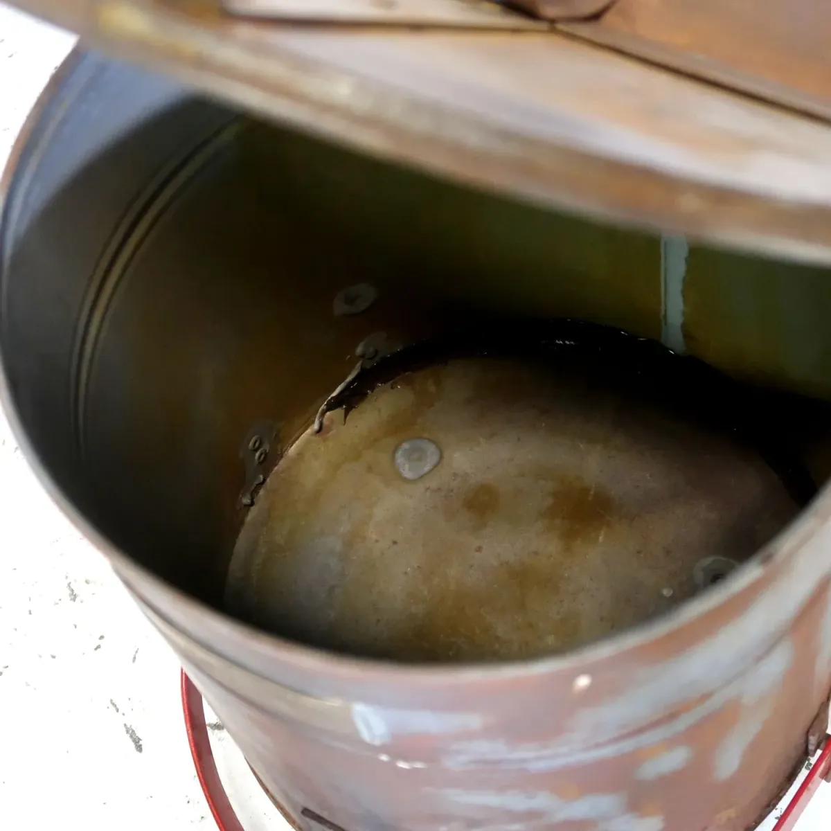 ビンテージ メタルゴミ箱