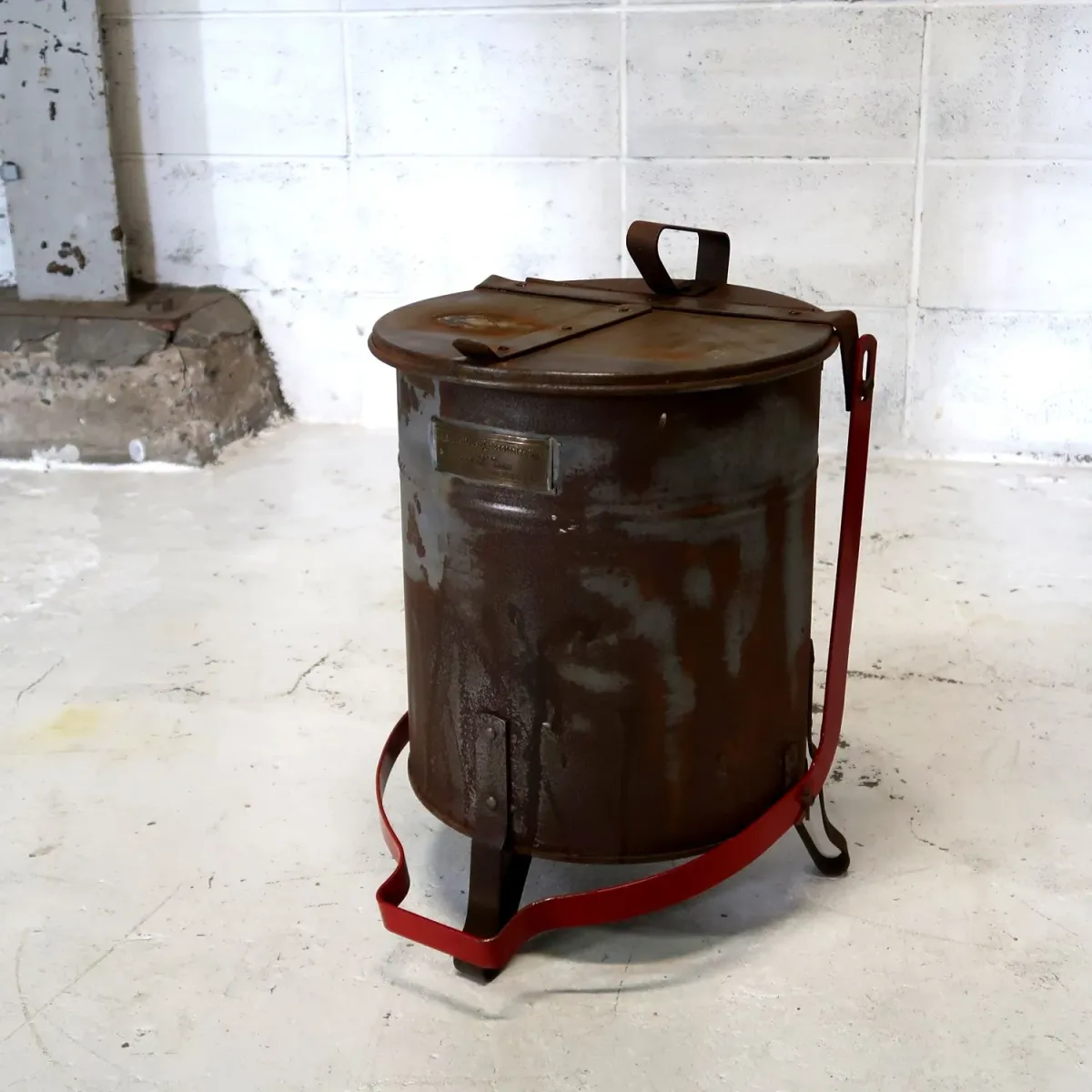 ビンテージ メタルゴミ箱