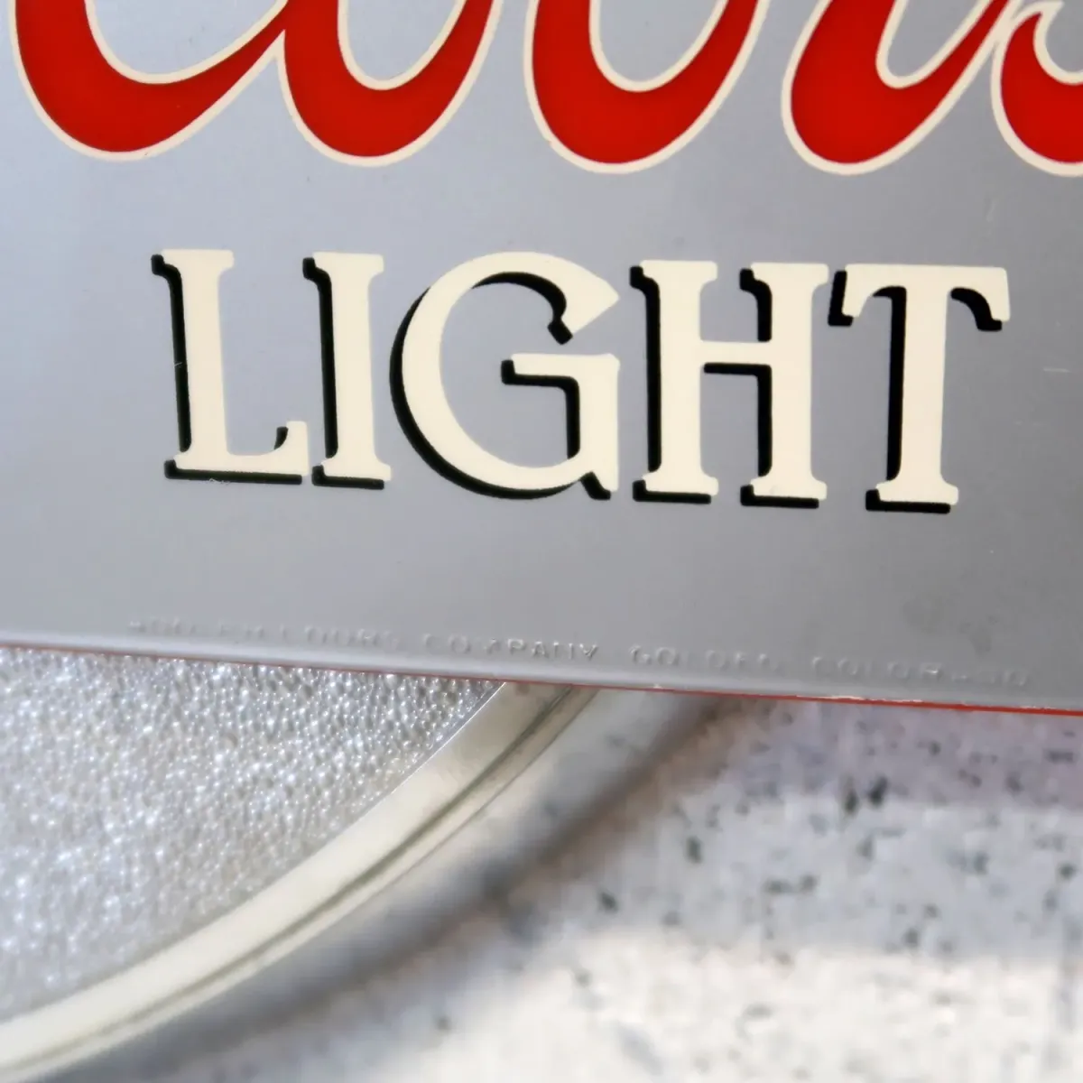 Coors LIGHT ビンテージ ウォールサイン