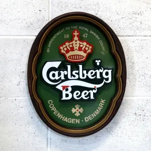 Carlsberg ビンテージ ウォールサイン